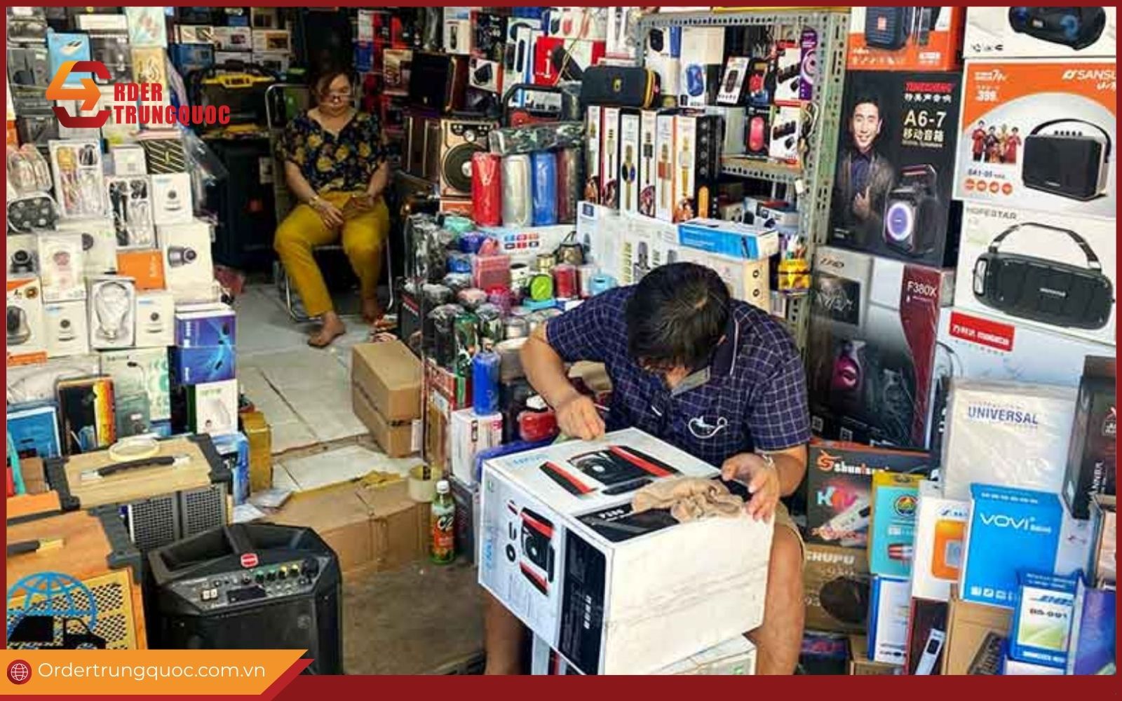 Chợ đầu mối Việt Nam là nguồn nhập buôn linh kiện điện tử từ Trung Quốc