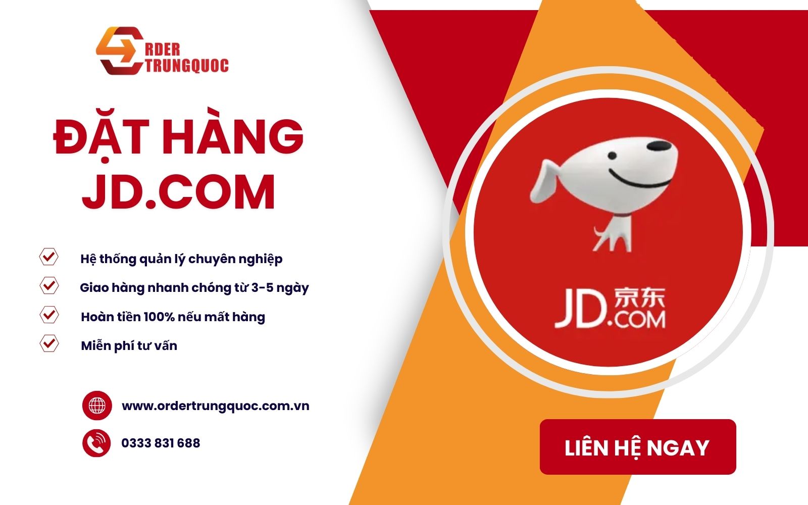 Đặt hàng JD giá tốt, uy tín tại Order Trung Quốc