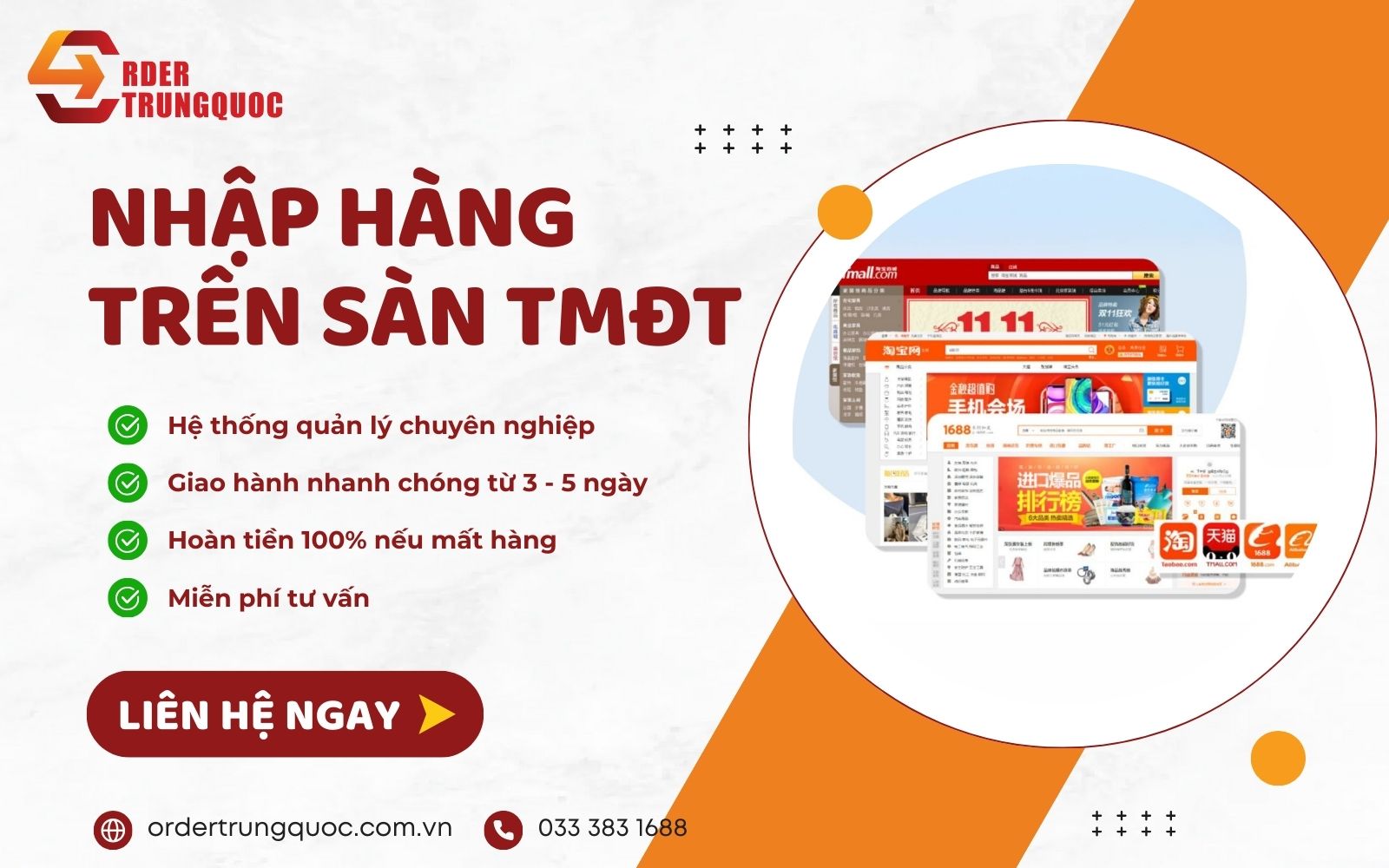 Dịch vụ nhập hàng Trung Quốc line TMĐT uy tín tại Order Trung Quốc