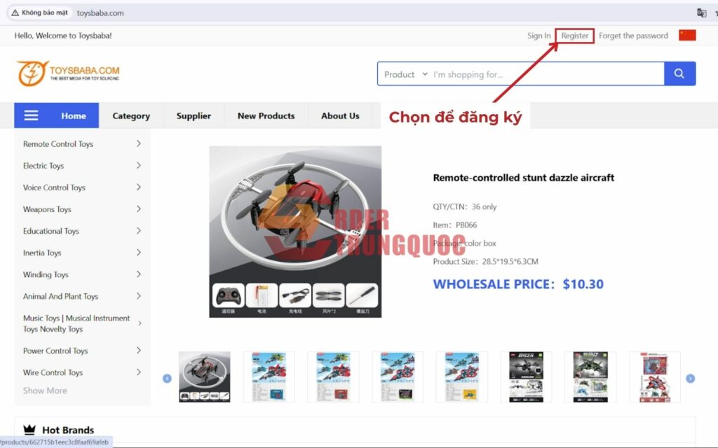 Cách mua hàng Toybaba nhập sỉ đồ chơi không qua trung gian