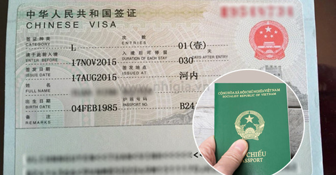 Thủ tục đăng kí xin visa đi Trung Quốc đánh hàng, du lịch